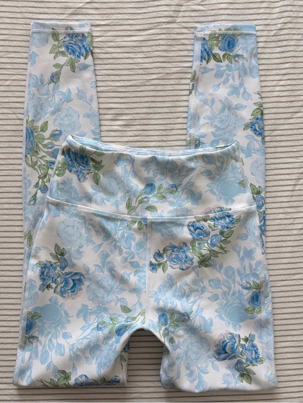 LoveShackFancy Jutta Floral Leggings High Waist Stretch Athletic Women's XS